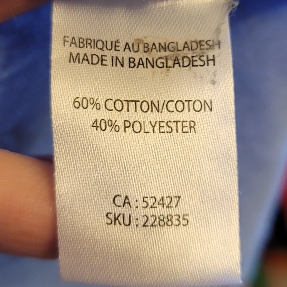 🌟2 for $20!🌟  My Style Blue Tropical Print T Shirt - Picture 5 of 6